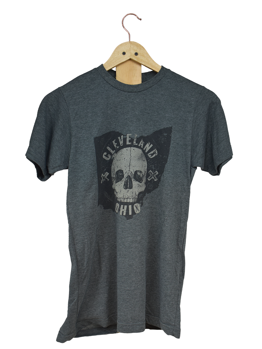 X CLEVELAND OHIO SKULL X