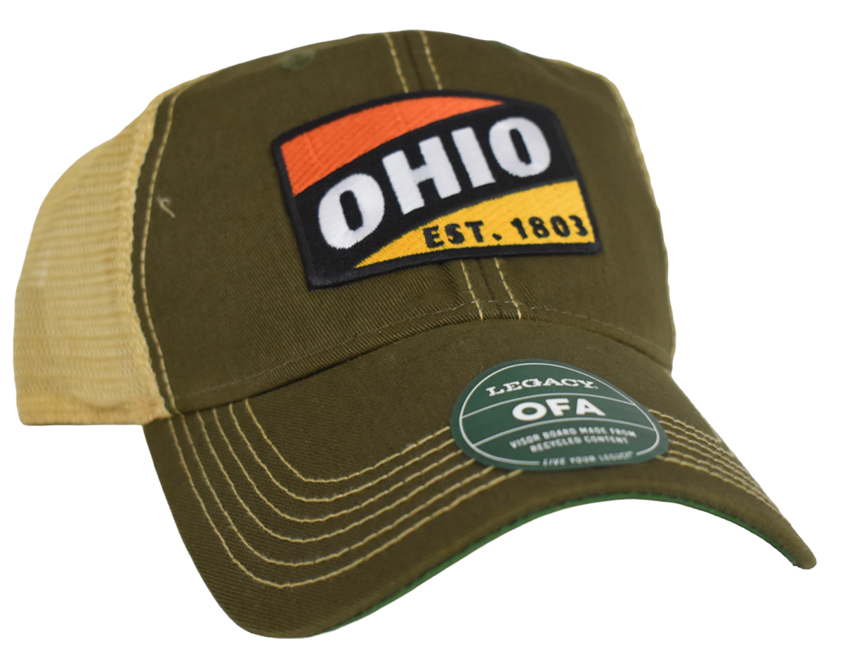 Ohio Trucker Hat-Olive