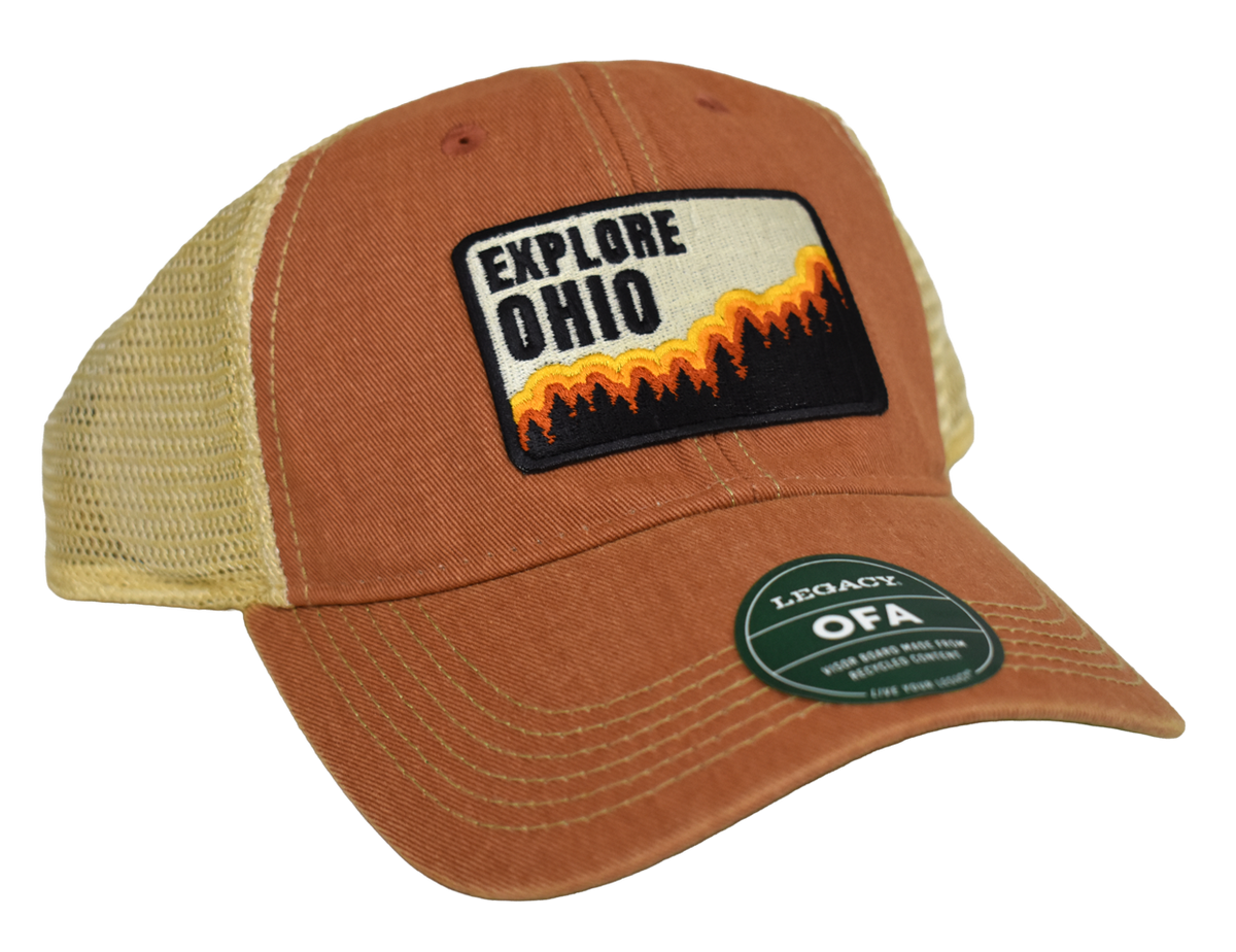 Explore Ohio Trucker Hat-Orange