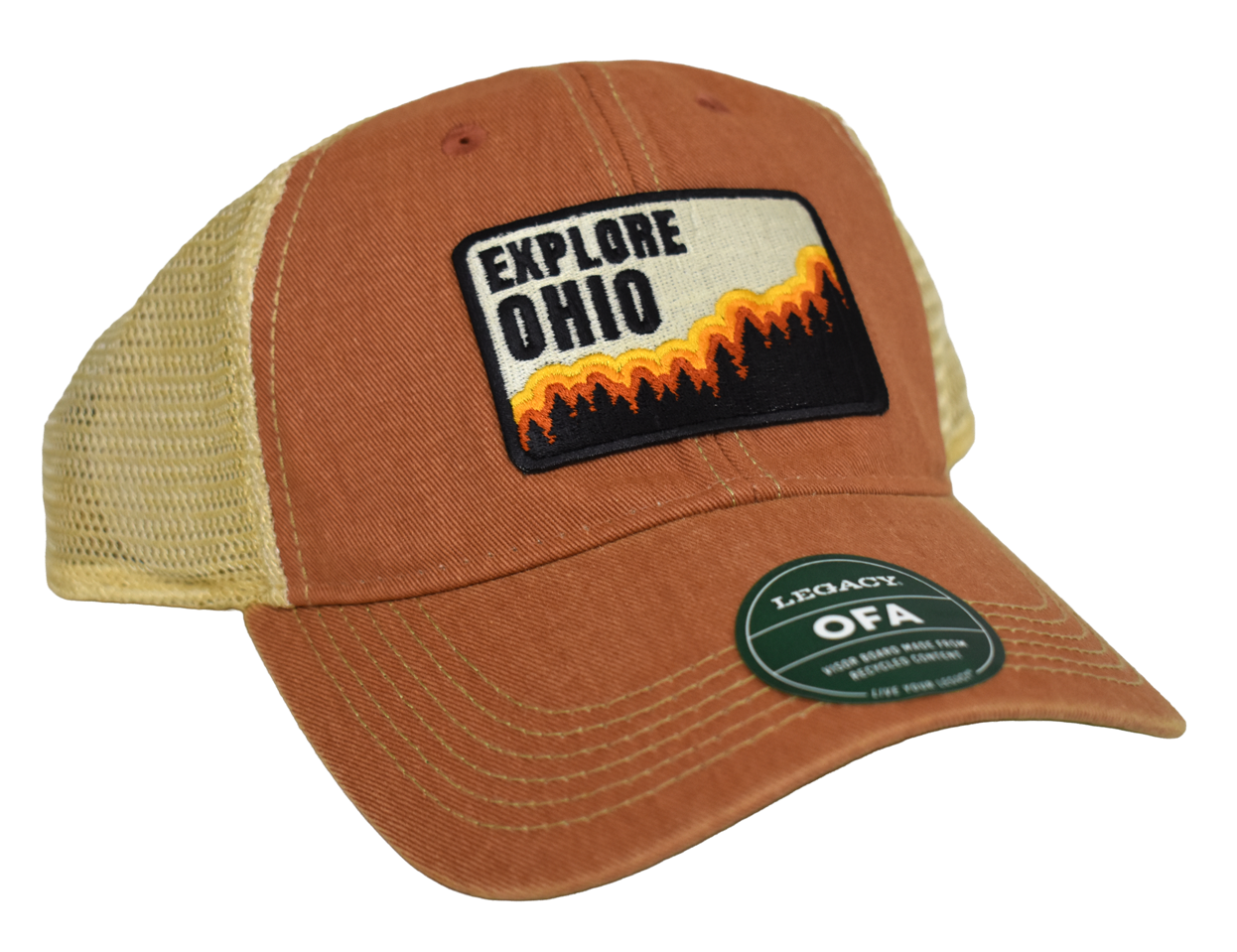 Explore Ohio Trucker Hat-Orange